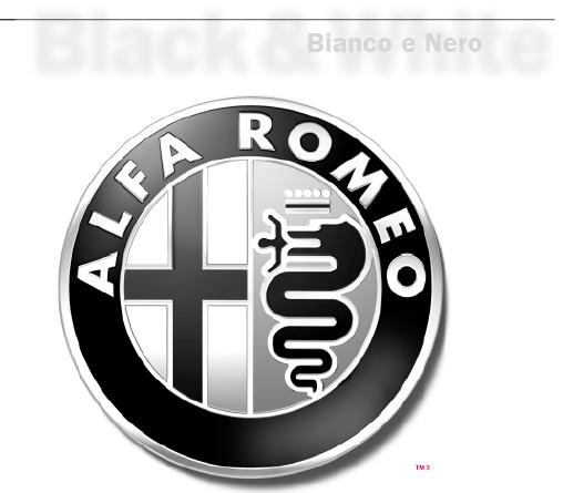 Alfa Bianco Logo Alfa Romeo bianco e nero